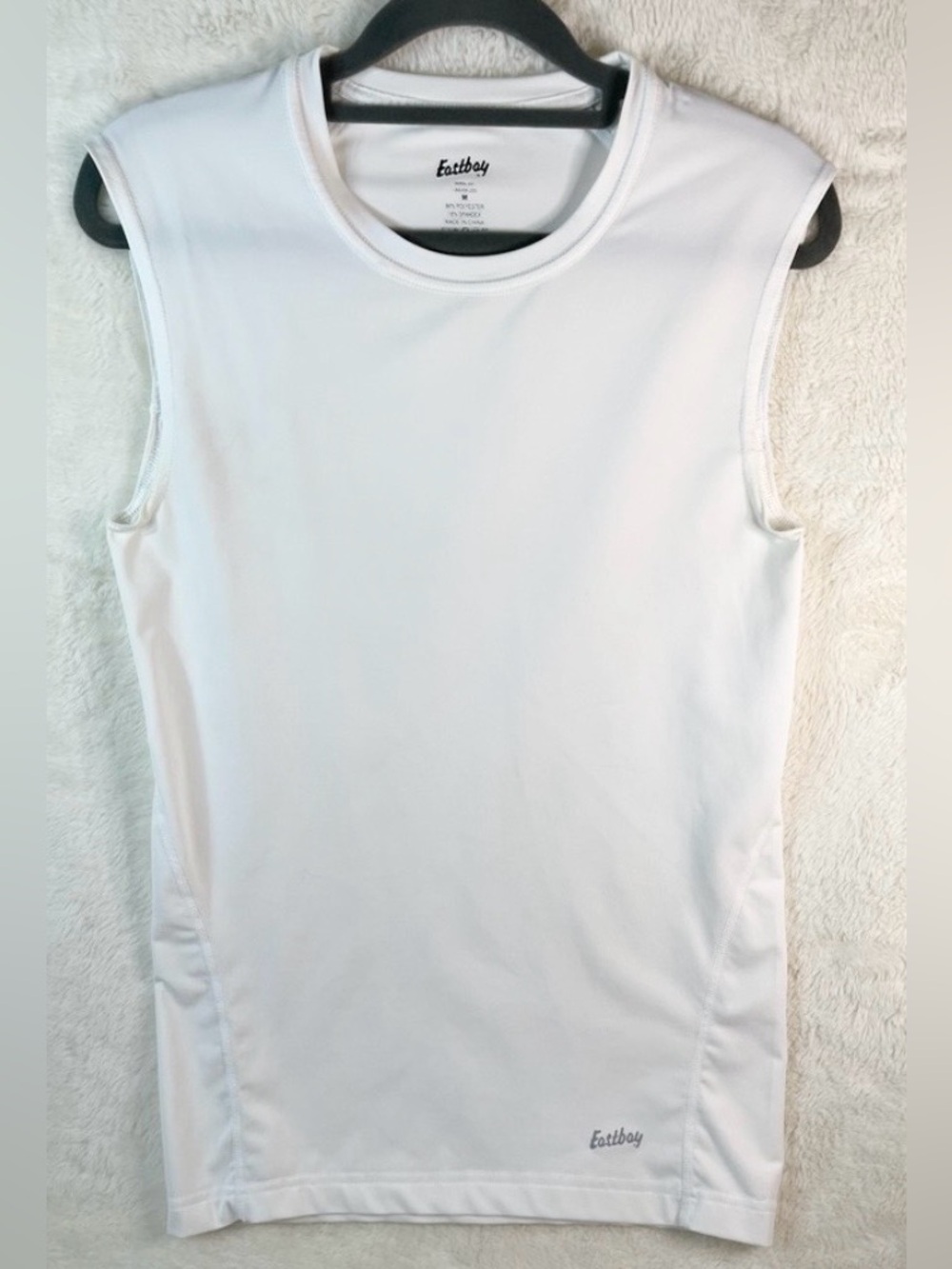 Eastbay Sleeveless White Athletic Shirt - Lightweight Performance